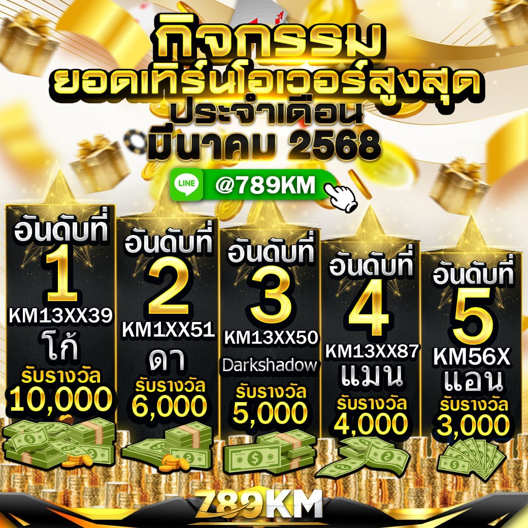 กิจกรรมยอดเทิร์นโอเวอร์ มีนาคม